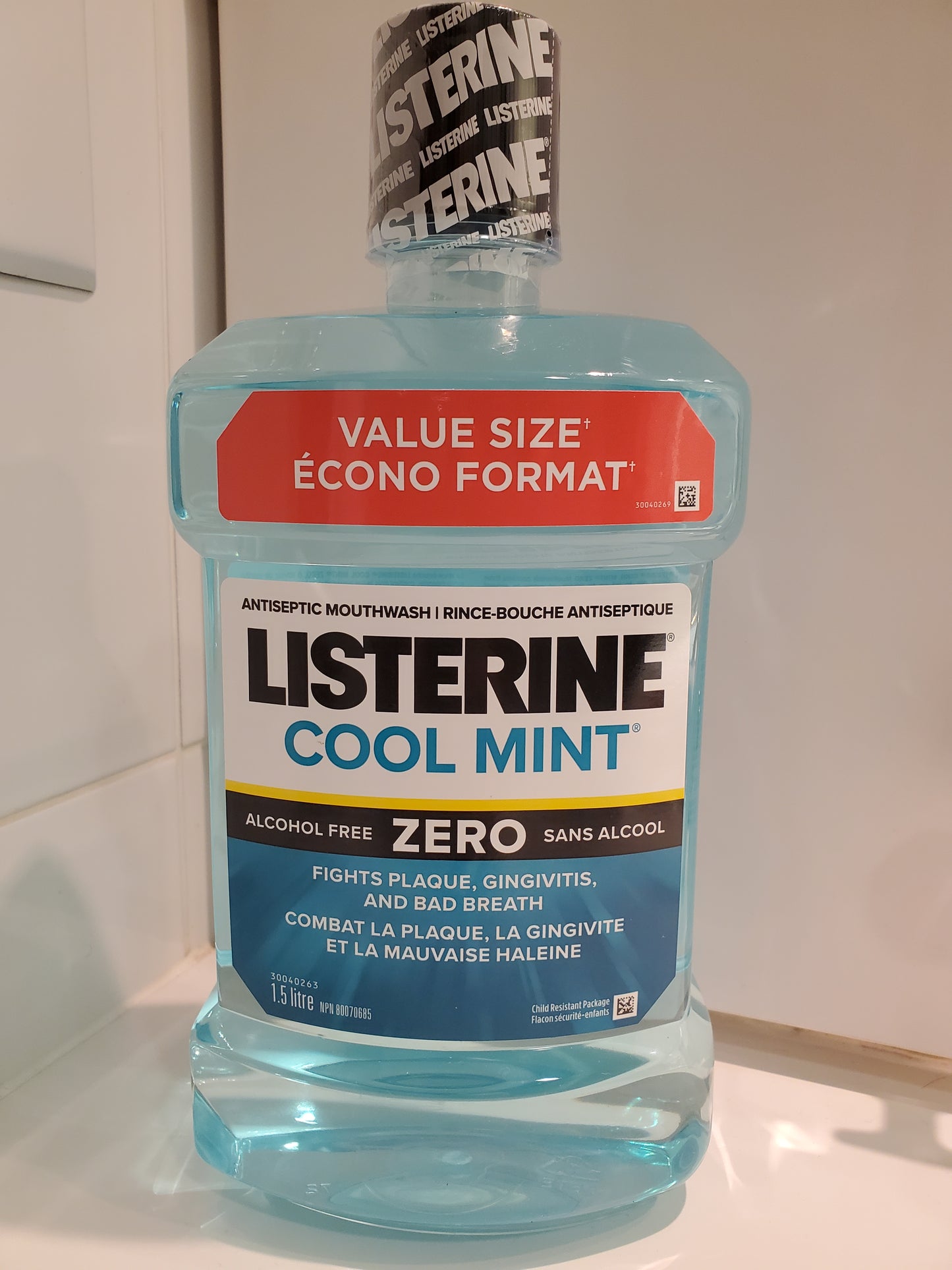 Bouteille rince bouche Listerine Zero 1,5L