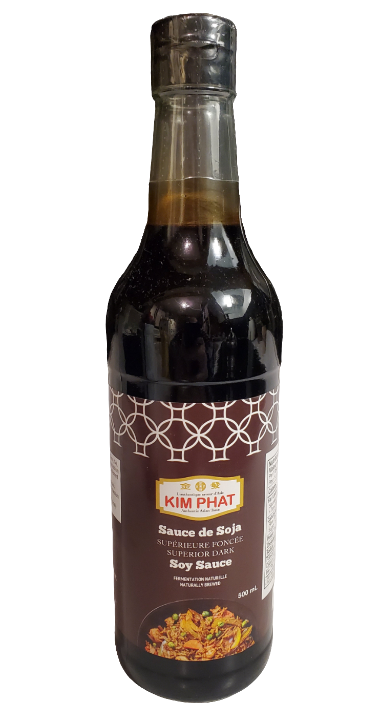 Bouteille sauce soya foncée Kim Phat 500ml